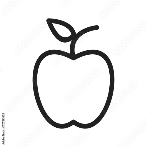 Apple icon vector image. Suitable for mobile apps, web apps and print media.