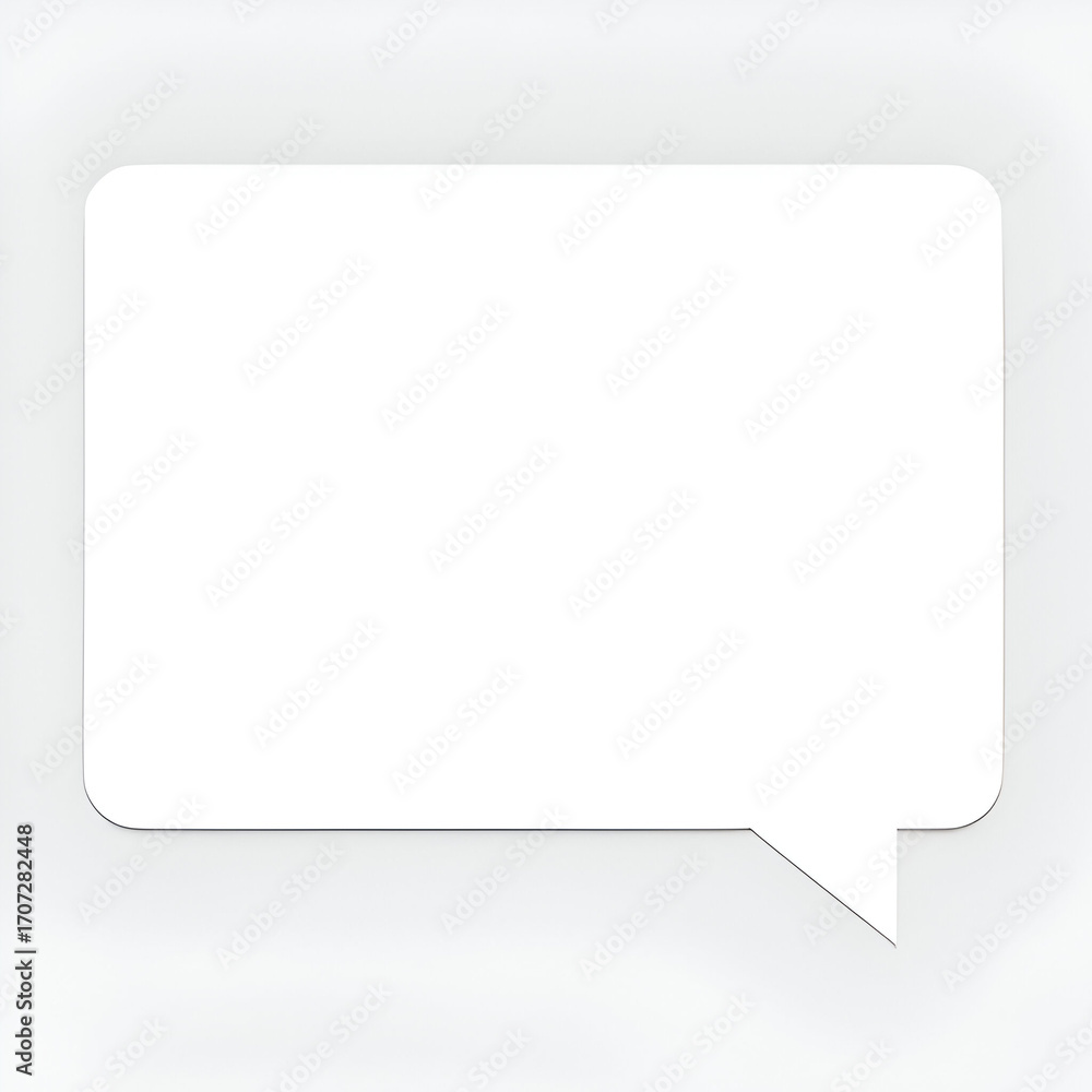 Fototapeta premium white speech bubble