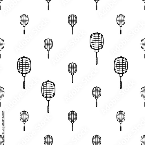 Grill Pan Icon Seamless Pattern Y_2411001