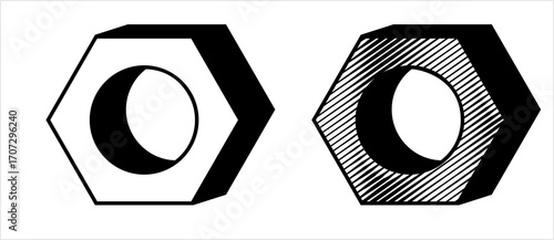 Hexagon Nut Icon Y_2411001