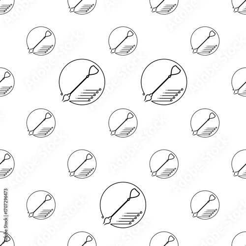 Fire Poker Icon Seamless Pattern Y_2411001