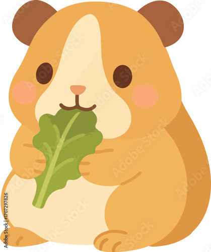 Adorable yellow cartoon bird singing a cheerful song. Cute little chick character chirping with colorful musical notes illustration