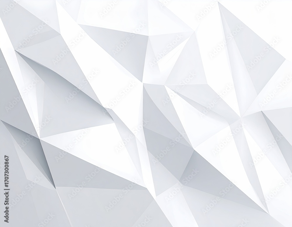 Obraz premium Abstract white polygonal pattern