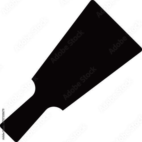 羽子板のアイコン　モノトーン