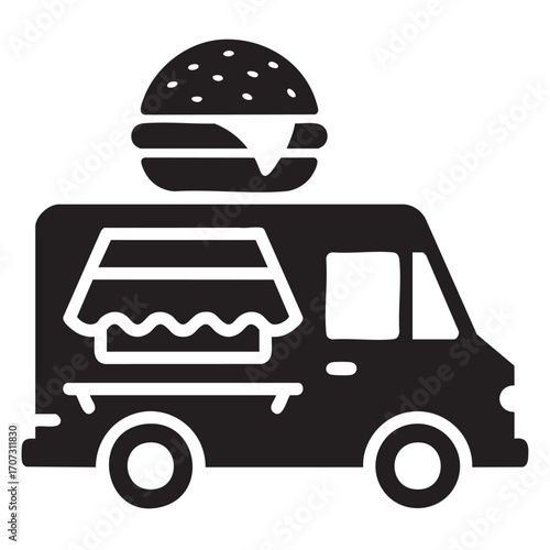 Food truck icon vector illustration

