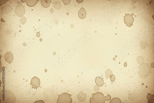 Grunge textured old brown vintage parchment paper with a blank retro design