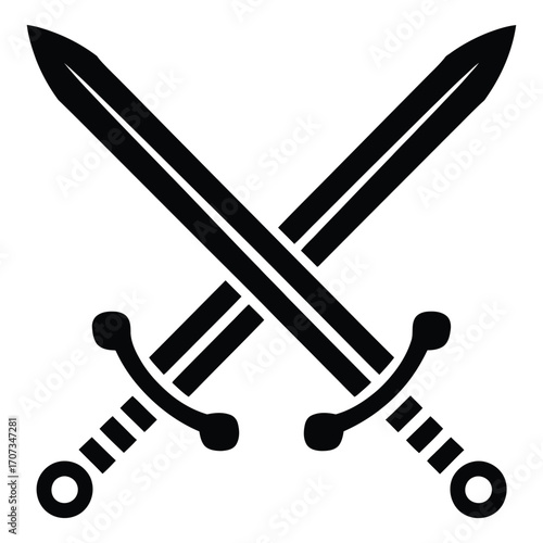 vector illustration of a sword