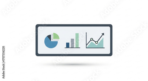 Dynamic business analytics dashboard showcases growth trends with pie chart bar graph and line graph for strategic decision making