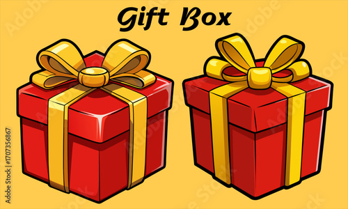 gift box vector illustration Rad Color 