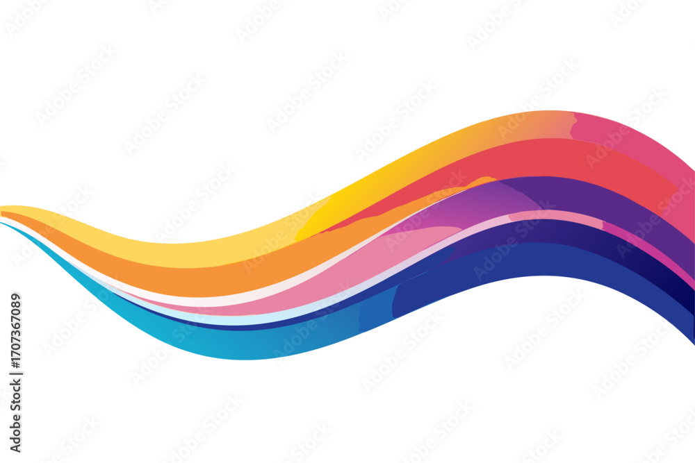 Fototapeta premium Modern abstract digital background featuring vertical ripple wave patterns in soft blue, purple, and pink gradient tones. Perfect for use in graphic design, web design, presentations, wallpapers, digi