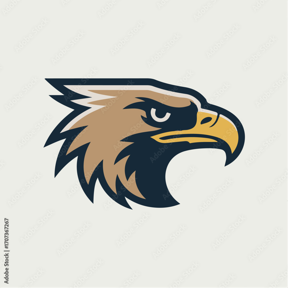Obraz premium eagle head vector illustration