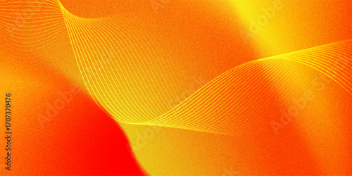 A vibrant gradient and wave background features a combination of orange and yellow hues with soft, wavy textures. This colorful design adds depth and warmth, perfect for creative projects.