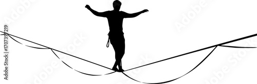 Slackline rope svg, Slackline rope silhouette, Slacklining silhouette, Slacklining svg, Slackline svg, Slackline rope clipart, Slackline vector bundle
