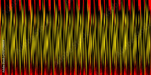 RGB patten developed by structured programming. Represents the random noise in red color in black background.