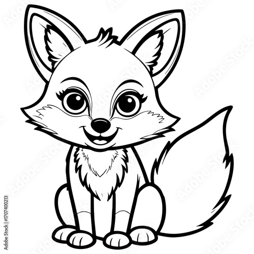 Cute Sitting Fox