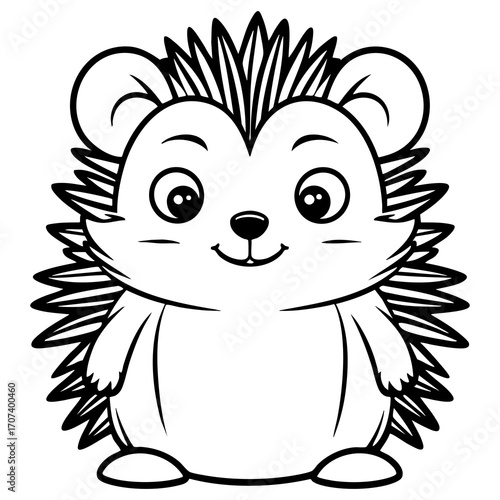 Smiling Hedgehog Cute