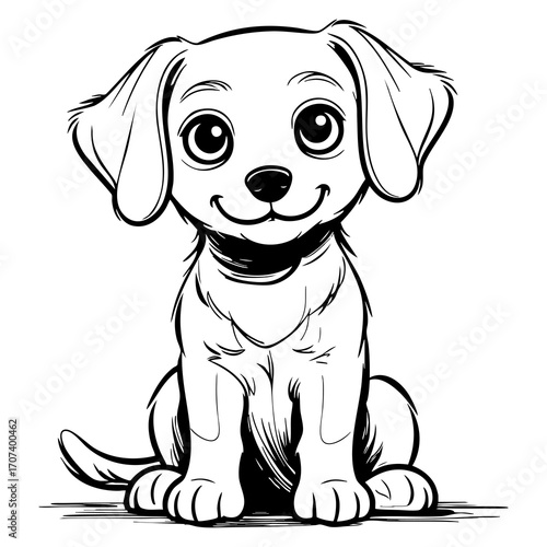 Cute Puppy Sitting