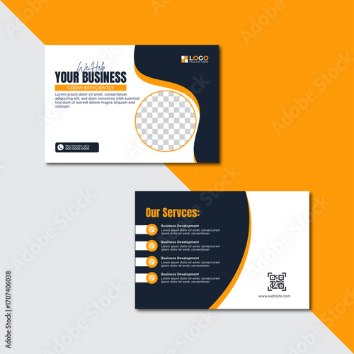 Business Postcard Design Template | Modern Corporate Marketing