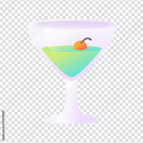 Cocktail Icon Design Variation 3