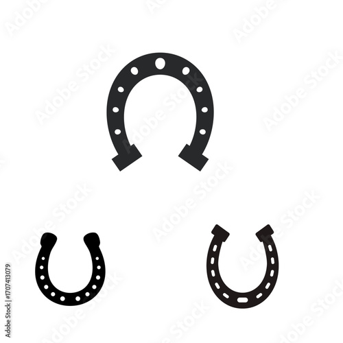 horseshoe isolated on white background.