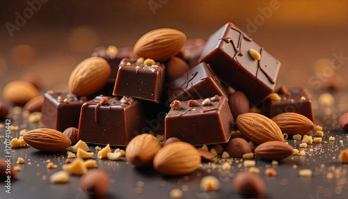 Wallpaper Mural chocolate with hazelnuts Torontodigital.ca