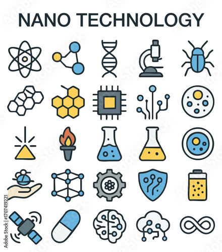 Nano Technology & Science Icons