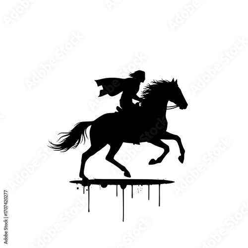 horse silhouette vector
