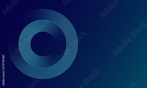 Circles Lines round frame, dynamic vector AI Technology science music concept lines. vector illustration
