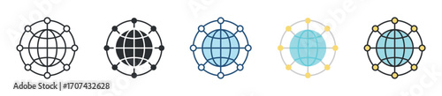 Business Ecosystem Icon Set Multiple Style Collection