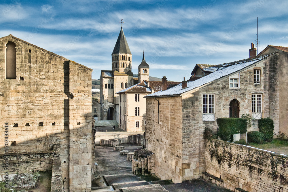 Obraz premium Abbey in Cluny, Burgundy, France