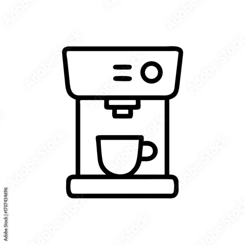Espresso Coffee Machine Icon For Web And Graphic Design