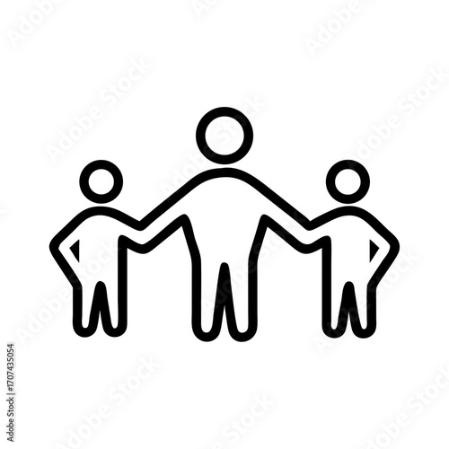 Family Support Group Of People Icon For Web And Graphic Design