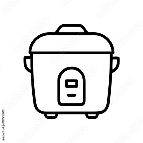 Household Rice Cooker Icon For Web And Graphic Design