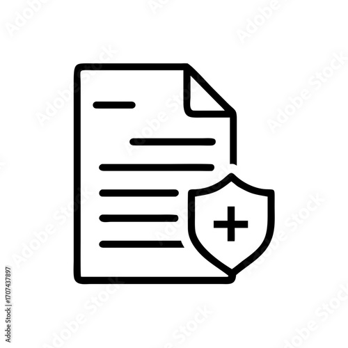Patient Consultation Insurance Paperwork File Icon For Web And Graphic Design