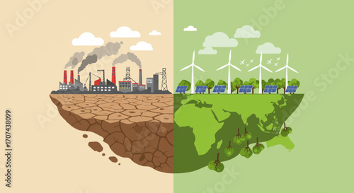 A dedicated team of volunteers collaborates on environmental protection, promoting green energy, sustainability, and reforestation for a cleaner planet