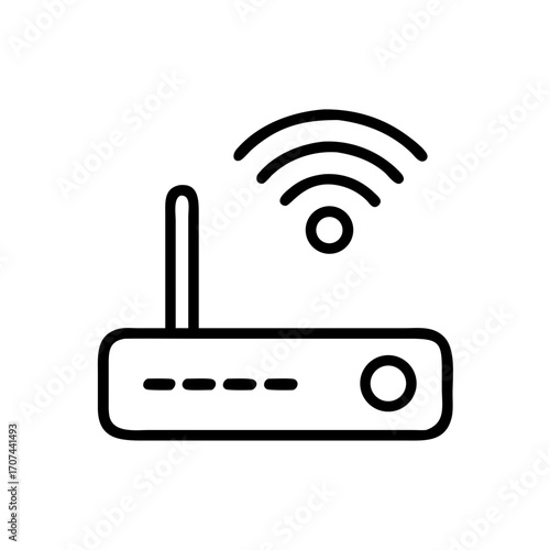 Wireless WiFi Connection Signal Icon For Web And Graphic Design