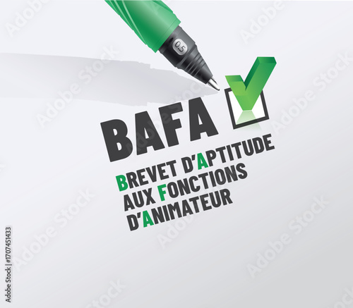 BAFA - acronyme - brevet d'aptitude aux fonctions d'animateur