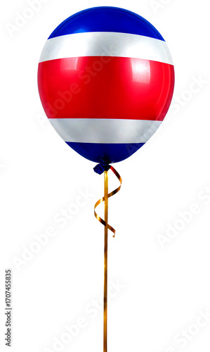 Free Download コスタリカの国旗の柄の風船。(Costa Rica flag balloon.)
 - GFXLoad