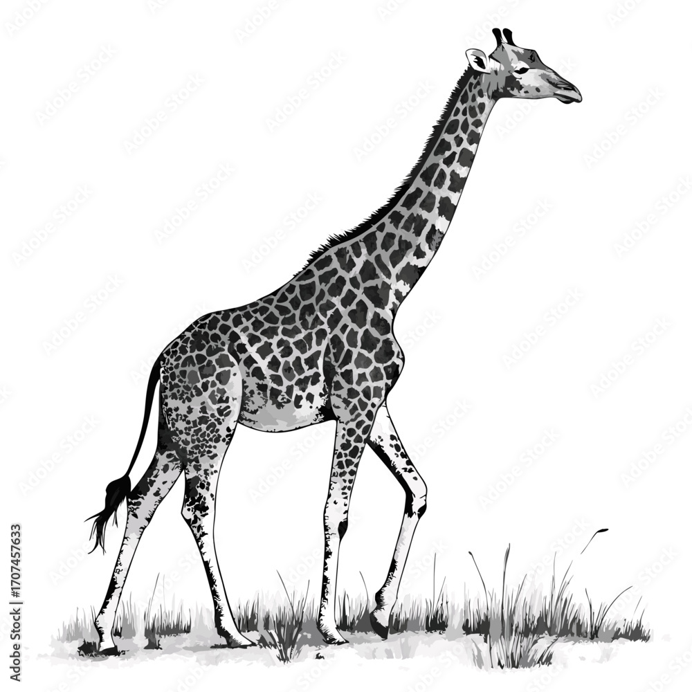 Naklejka premium giraffe vector illustration