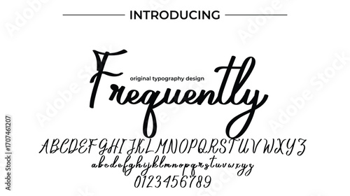 Frequently - Elegant Script Font for Smooth Handwritten Design and Creative Typography