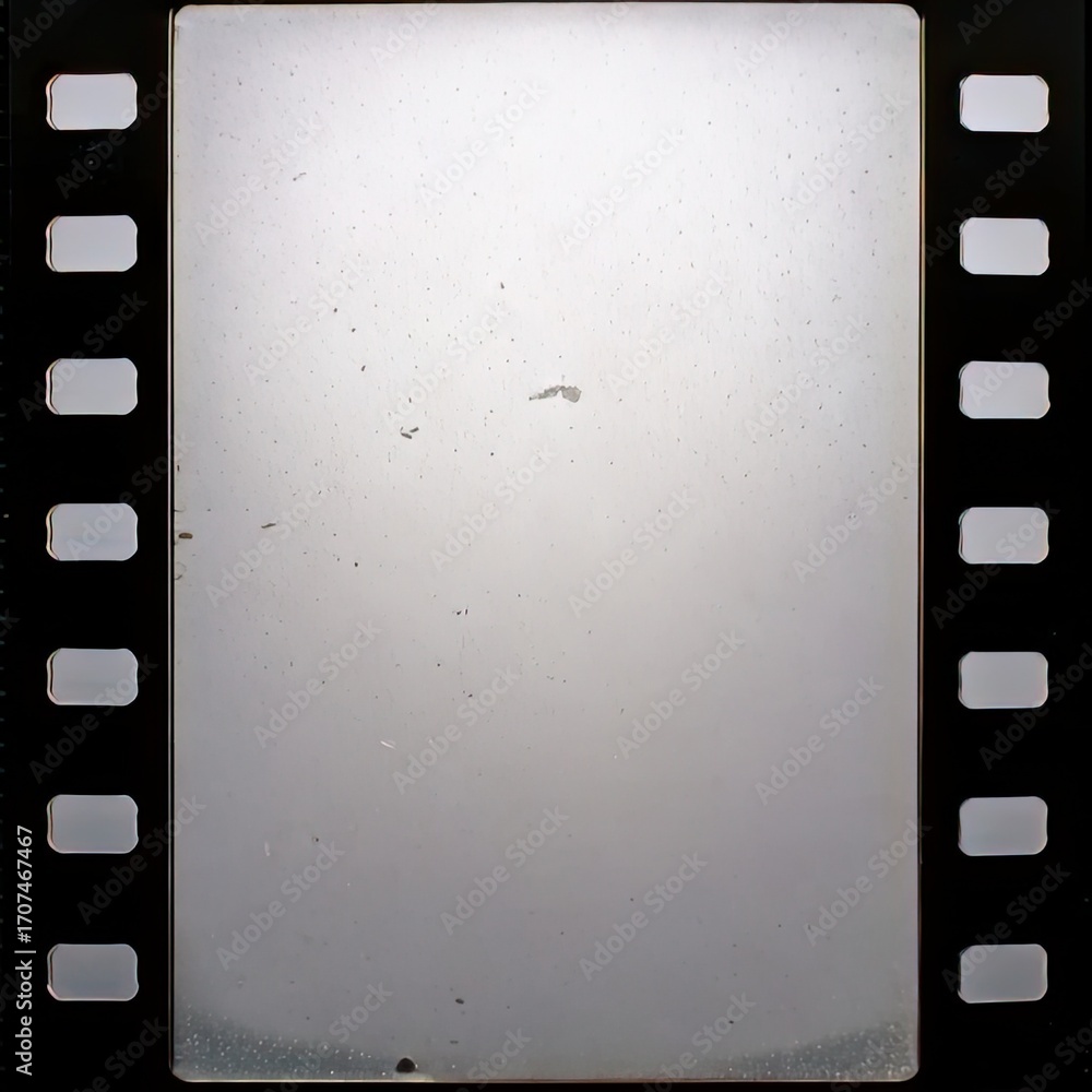 Obraz premium Blank film frame with light smudges