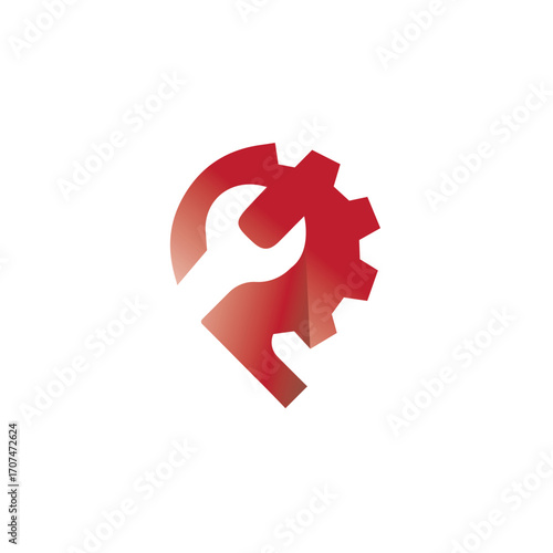 diesel turbo automotive repair logo design, Truck repair emblem, Automotive logo with gears design, custom garage repair automotive, spare part car and motorcycle shop business 
