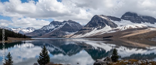 Wallpaper Mural mountain lake in the morning Torontodigital.ca