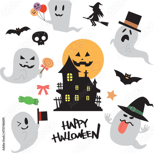 秋の可愛いハロウィンイラスト素材集
