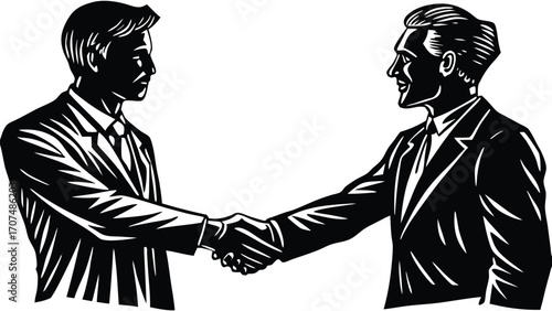 Business handshake deal agreement partnership success collaboration meeting professional corporate teamwork 100 | editable eps