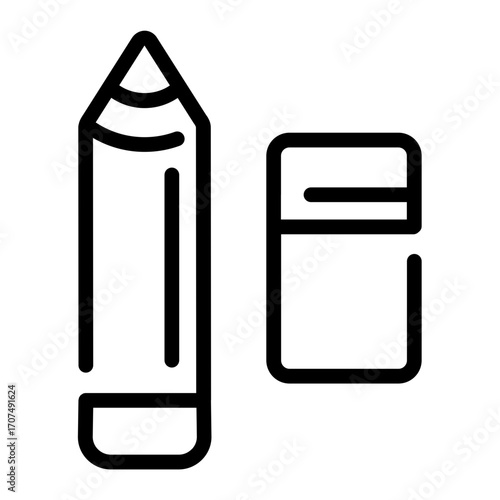pencil and eraser icon