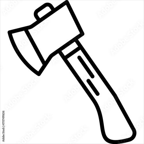 Axe Icon Single Vector Collection 