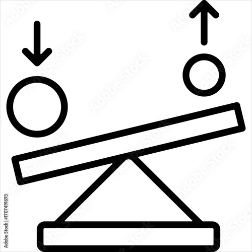 Fulcrum Icon Single Vector Collection 