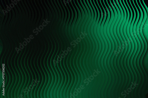 Green wavy lines create a visually stunning and dynamic background texture