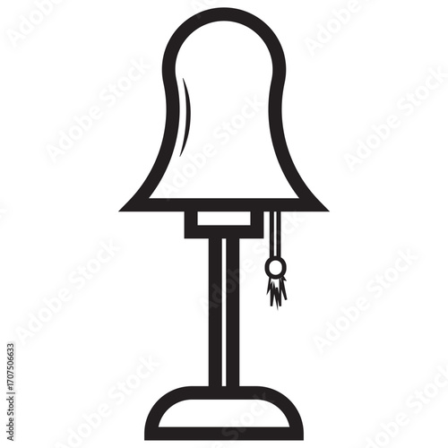 lamp set icon, types of bedroom lamps.